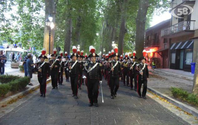 Festa grande a Mercogliano per la Fanfara dei Carabinieri/VIDEO