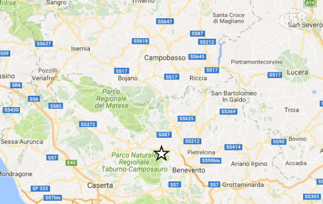 Scossa di terremoto nel Sannio: magnitudo 2.9