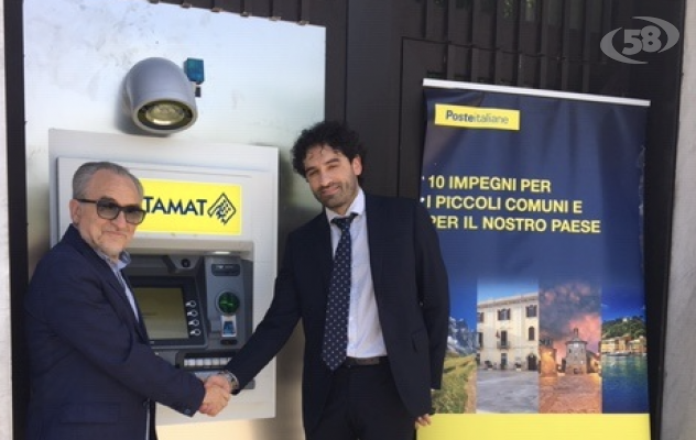 Poste Italiane ha installato il primo sportello automatico ATM Postamat nel Comune di Castelfranci