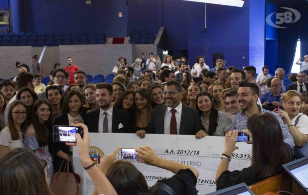 Tasse rimborsate agli studenti meritevoli: ''Festa del Merito'' all'Università di Salerno