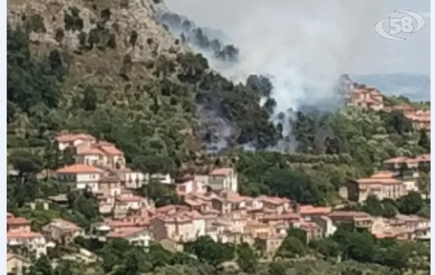 Vasto incendio vicino al centro storico: paura tra gli abitanti