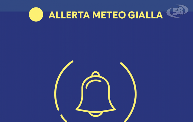 Campania: allerta meteo Gialla dalle 21 di stasera fino alle 15 di domani