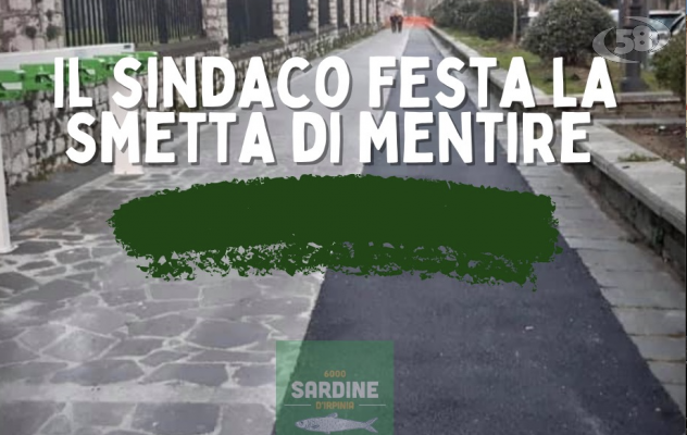 Pista ciclabile, le Sardine d'Irpinia: ''Il sindaco Festa la smetta di mentire''