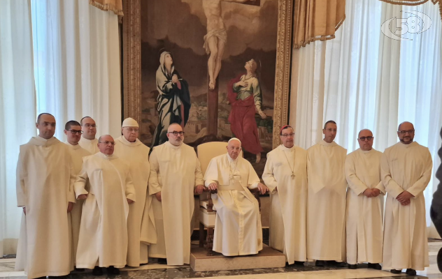 Il Papa riceve la comunità monastica di Montevergine