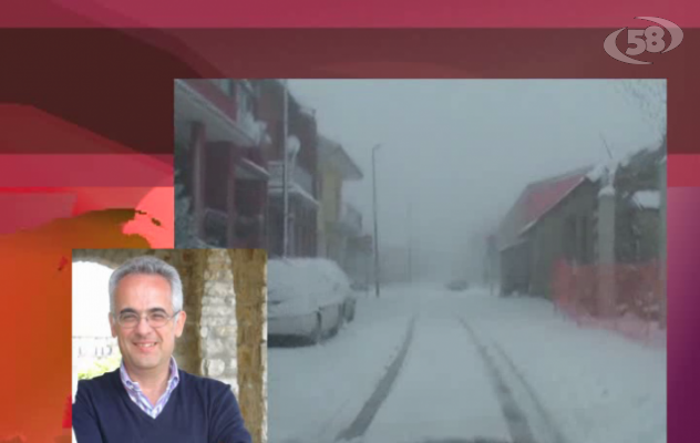 Neve anche in Alta Irpinia/VIDEO. Frullone: ''Aspettiamo ancora i rimborsi dell'emergenza 2012''