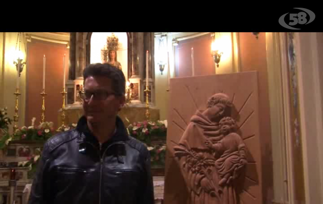 Fontanarosa, un'opera dello scultore Rosato per la Basilica di Padova/VIDEO