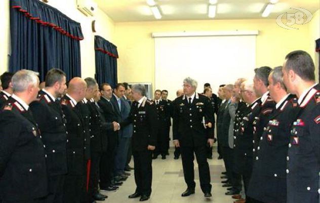 Il Generale Mottola in visita al Comando provinciale Carabinieri