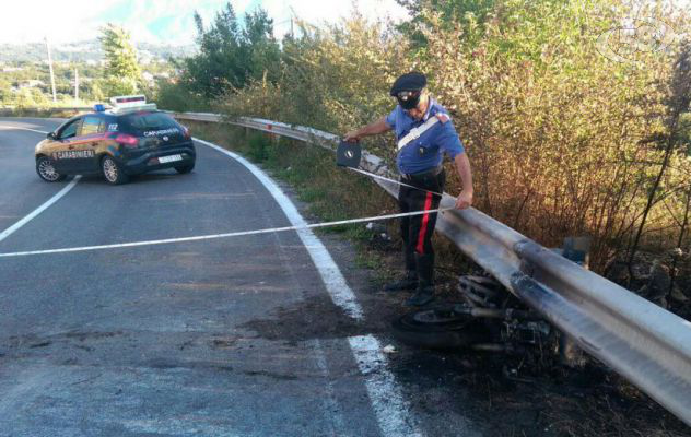 Montemiletto, incidente in moto: grave un 25enne