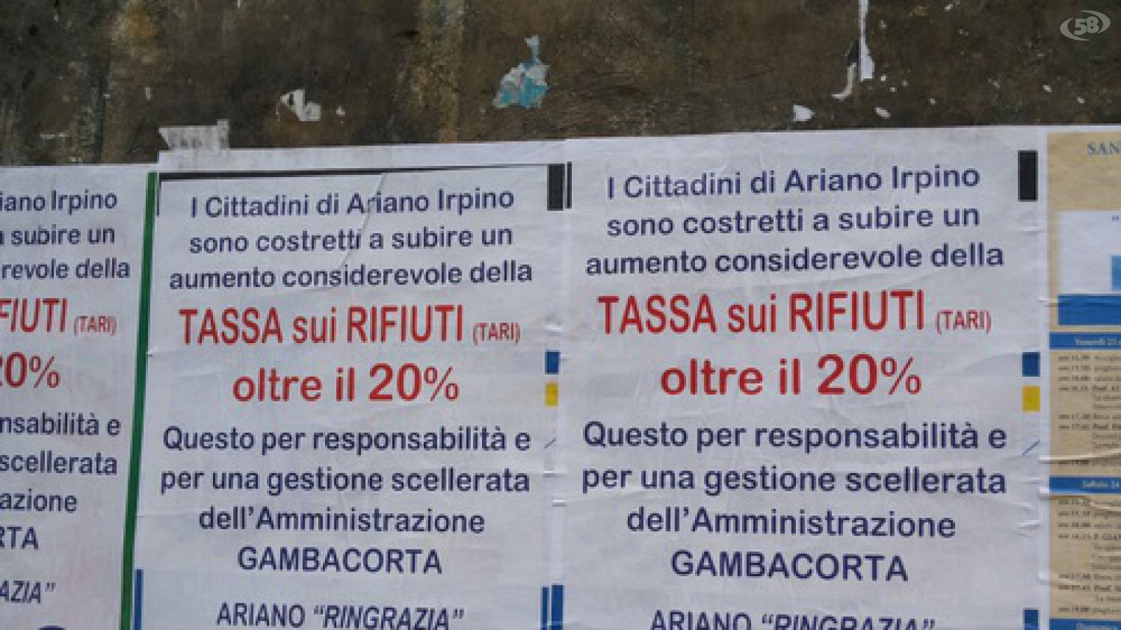 ariano manifesti opposizione