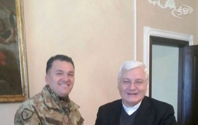 Il nuovo Comandante Iurato incontra il Vescovo Marino