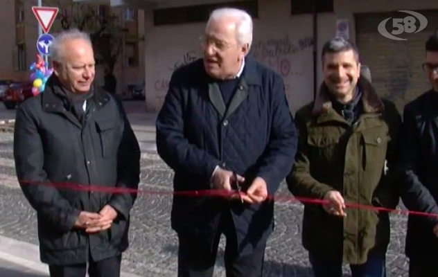 Foti inaugura largo Scoca-Malzoni: ''La giunta lavora. Ecco i fatti''