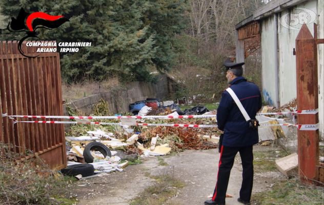 Ariano, rifiuti inquinanti in una fabbrica dismessa/VIDEO