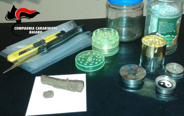 Hashish in casa, 23enne beccato dai Carabinieri