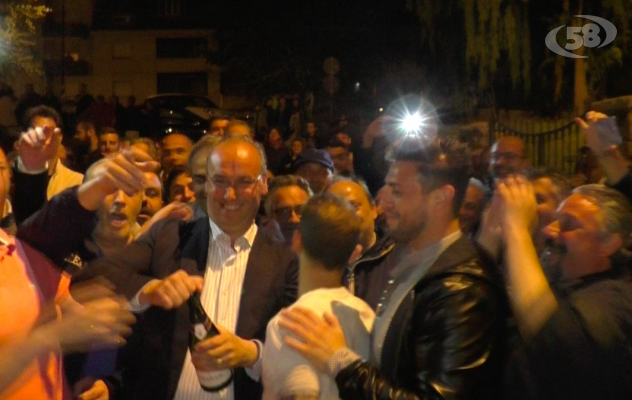 Monteforte, Giordano sindaco: ''Un plebiscito''. Festa grande / VIDEO