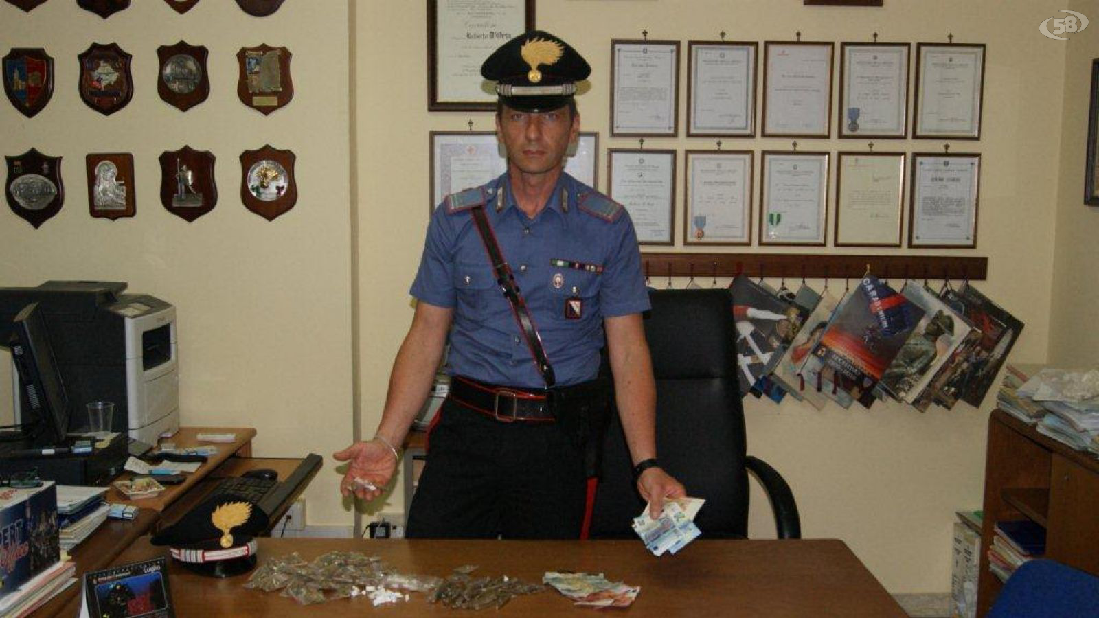carabinieri droga TELESE