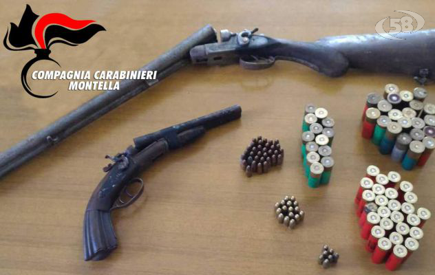 Fucile, pistola e munizioni: scatta il sequestro