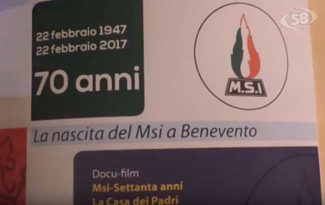 Msi a 70 anni dalla nascita, Viespoli: "C'era una volta il rispetto e la democrazia"/VIDEO