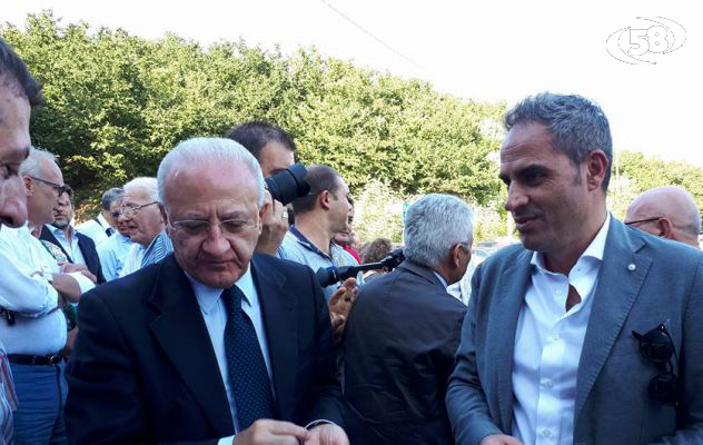 Strade d'Irpinia, inaugurata con De luca la Taurano-Monteforte