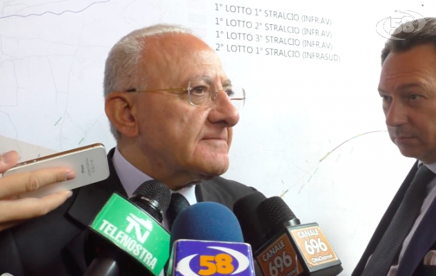 Lioni-Grotta, De Luca soddisfatto: ora pensiamo ai giovani. De Caro: lavori conclusi nel 2023