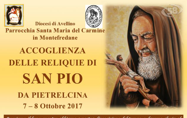 Montefredane, comunità e parrocchia in festa per l'arrivo delle reliquie di San Pio