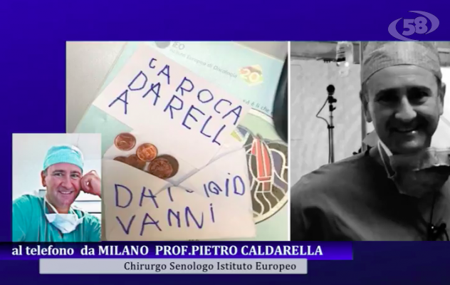 Bimbo dona i suoi risparmi al medico che ha operato la mamma. E l'oncologo si commuove