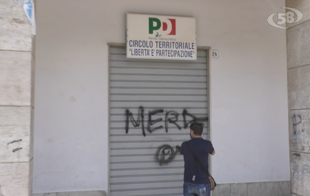 Avellino, imbrattata la sede del circolo Pd di San Tommaso