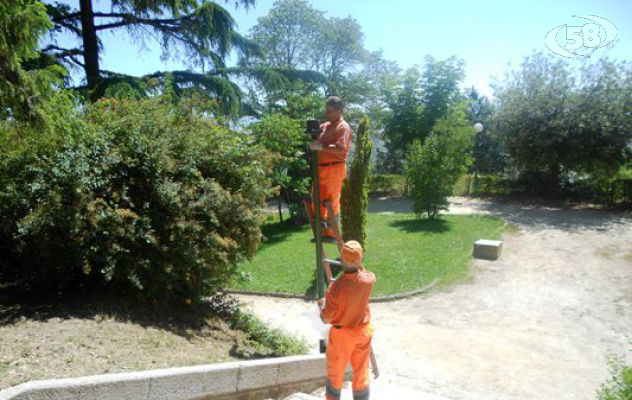 Vandali in azione nella Villa Comunale di Ariano