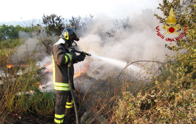 Lapio, in fiamme più di ventimila metri di verde