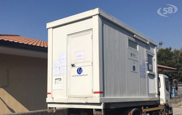 All’Azienda “Moscati” un container speciale per la sicurezza degli operatori del 118 dell’Asl e una nuova Tac per le attività nella Palazzina Alpi