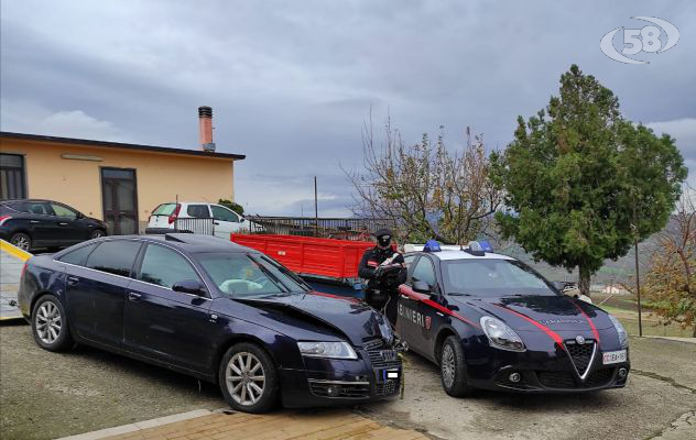 Inseguimento nella notte, recuperata refurtiva e Audi A6: è caccia alla banda