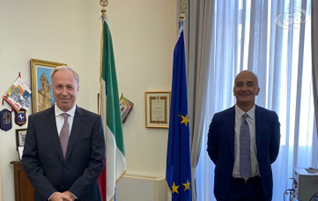 Visite istituzionali, il prefetto Torlontano incontra il nuovo questore Edgardo Fabio Giobbi