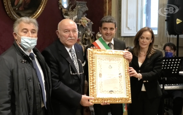 Antonio Coppola cittadino onorario di Mercogliano /VIDEO