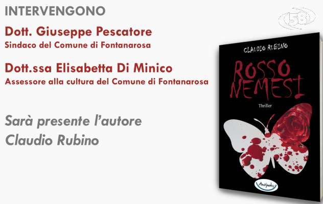 ''Rosso Nemesi'', una favola nera: a Fontanarosa si presenta il romanzo di Rubino