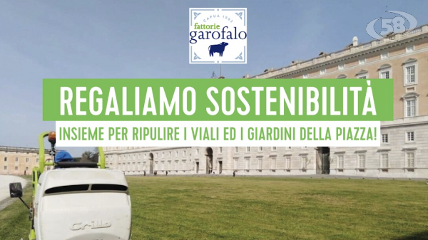 Fattorie Garofalo, fervono i preparativi per l’operazione di plogging “Regaliamo Sostenibilità” dedicata a Piazza Carlo di Borbone a Caserta