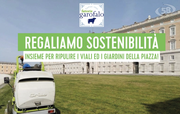 Fattorie Garofalo, fervono i preparativi per l’operazione di plogging “Regaliamo Sostenibilità” dedicata a Piazza Carlo di Borbone a Caserta