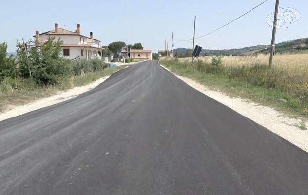 Completati i lavori di rifacimento del manto stradale in località Creta