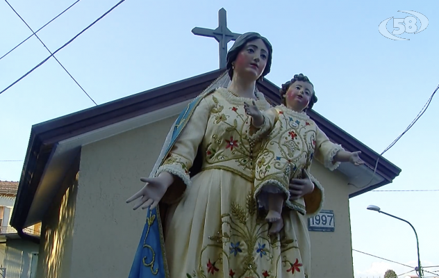 In contrada Orneta la benedizione e l’incoronazione della statua restaurata della Vergine Maria