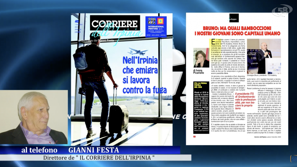 Festa presenta il Corriere in edicola: “ITS modello futuro per il Mezzogiorno”