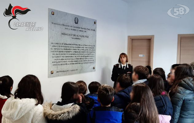 Gli alunni dell’Istituto Comprensivo Statale “Giulio Lusi” in visita alla Compagnia dei Carabinieri