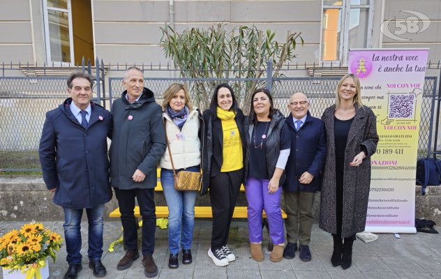 Una panchina gialla per sensibilizzare la comunità sull’endometriosi, il Comune sposa il progetto