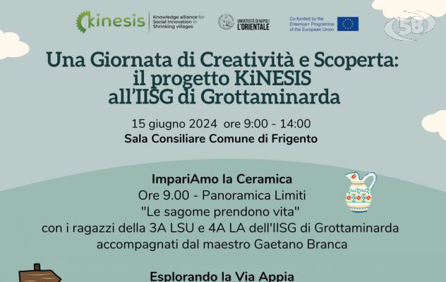 Una Giornata di Creatività e Scoperta: il Progetto KiNESIS all’IISS di Grottaminarda