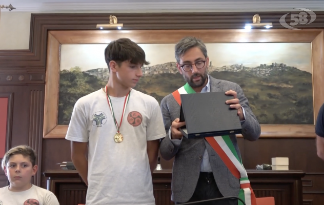 Ariano premia Riccardo De Gregorio, campione italiano di Kumite