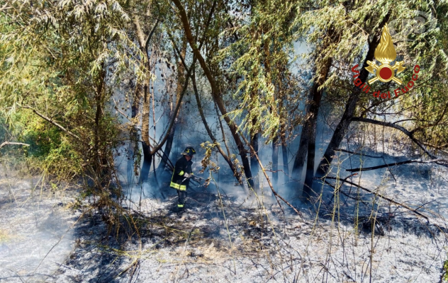 Giornata di fuoco per i caschi rossi, 50 incedi in Irpinia