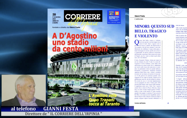 Torna in edicola il Corriere dell’Irpinia. Copertina dedicata al calcio Avellino 