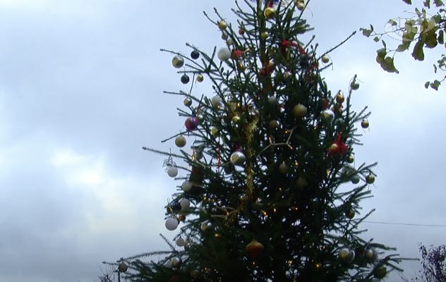 A Flumeri l'albero di Natale addobbato dalle scolaresche