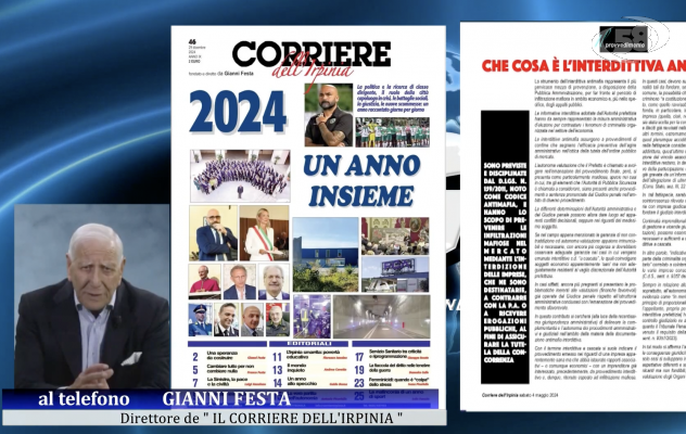 Il direttore de “Il Corriere dell’Irpinia” presenta l’annuario in edicola