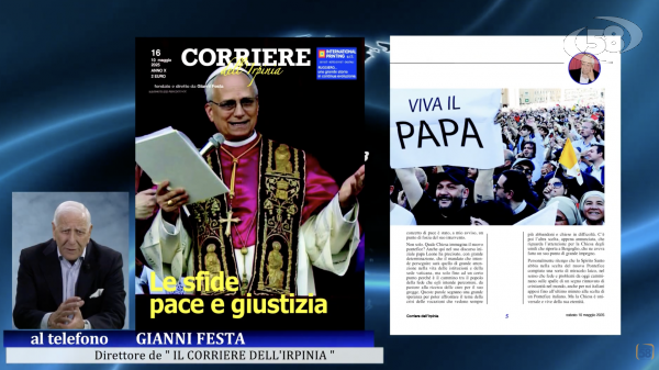  Copertina del nuovo numero de “Il Corriere dell’Irpinia” dedicata a Papa Leone XIV