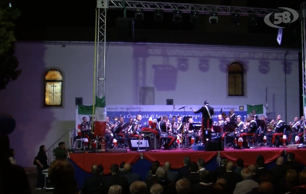 Ariano, boom di presenze per la sagra di Santa Barbara. Chiusura con la Fanfara dei Carabinieri