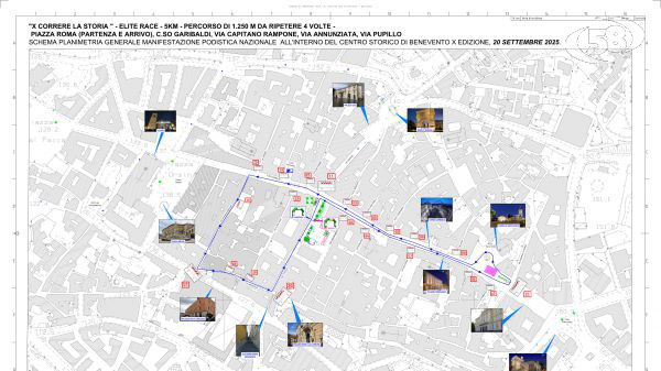 Varato il dispositivo del traffico per la gara podistica “X Correre la Storia”