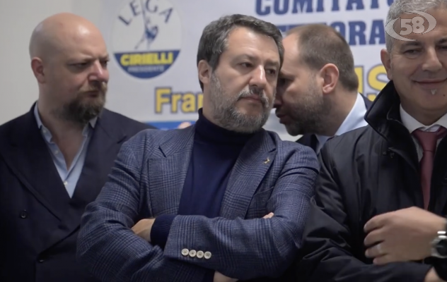 Salvini a Grotta: "In Campania 26 miliardi di cantieri aperti"